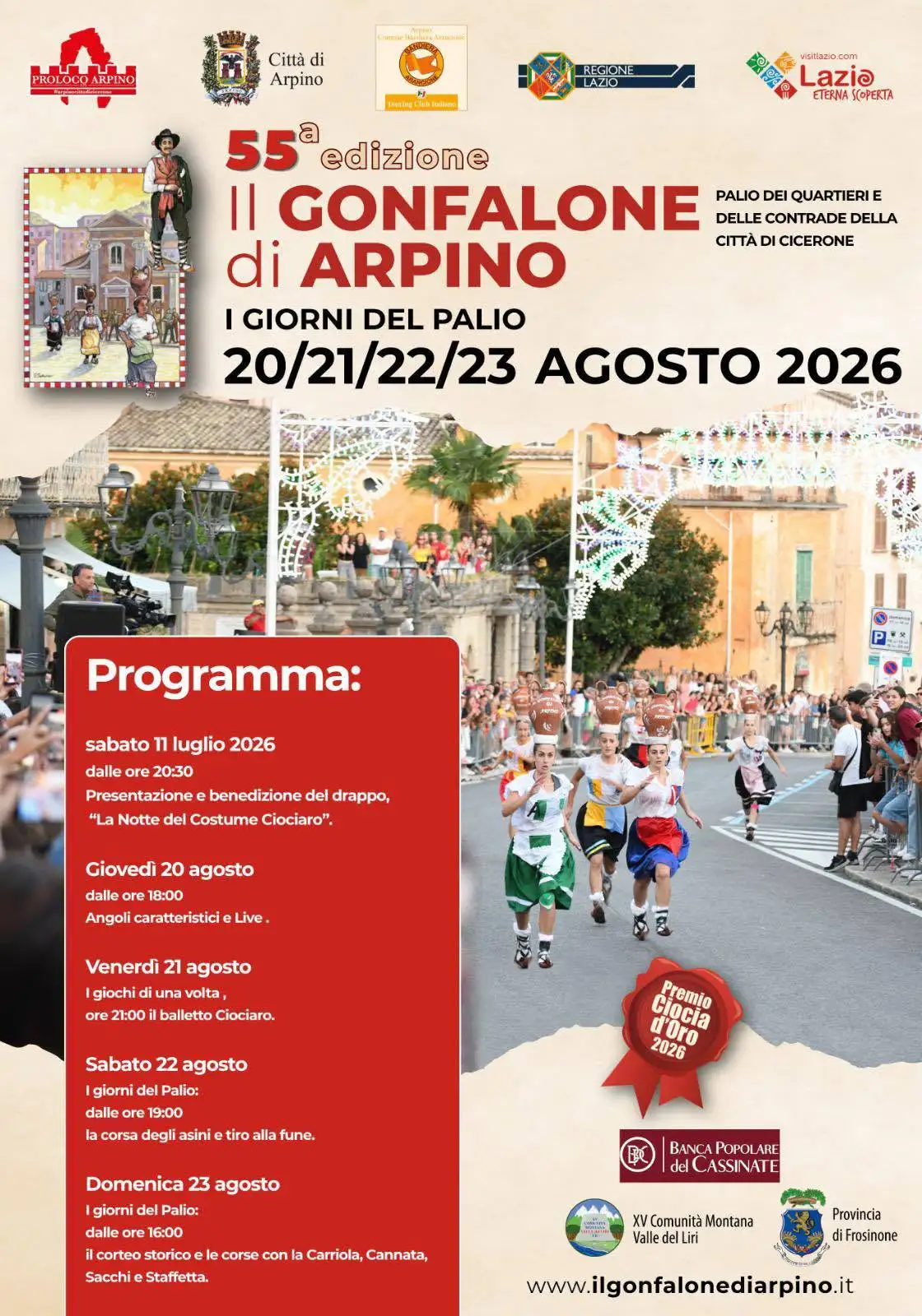 Gonfalone di Arpino 2026